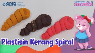 Membuat Plastisin - Kerang Spiral
