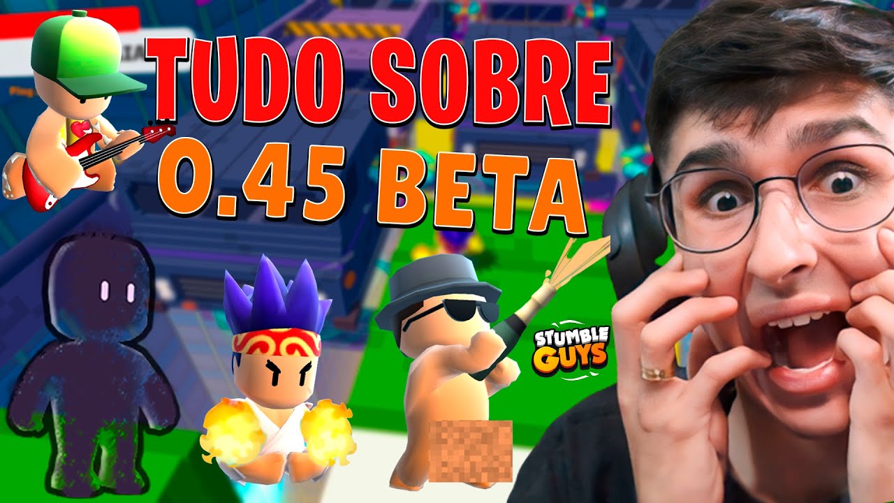 0.45 BETA! COMO ENTRAR NA ATUALIZAÇÃO DO STUMBLE GUYS ! 