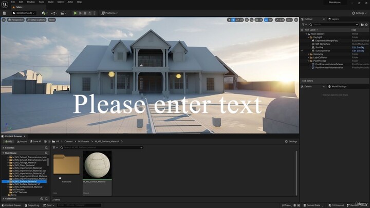 04 Materials, Static Mesh và Cỏ - 002 Vật liệu ngoại thất P2.