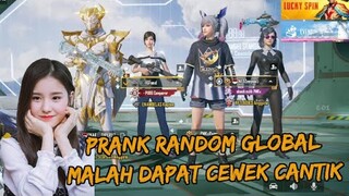 PRANK MASUK RANDOM GLOBAL PAKAI SKIN ULTIMATE BARU , MALAH DAPAT TEMEN CEWEK CANTIK !! - PUBG MOBILE