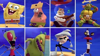 Nickelodeon All-Star Brawl - All Characters Winning & Losing Animations