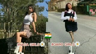 Northeast India girls.. Naga girls 🆚 Garo girls