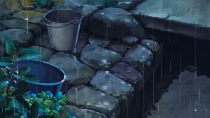 Saya paling suka hari hujan di anime. Hari hujan yang ditulis oleh Hayao Miyazaki dan Makoto Shinkai