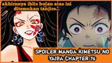 akhir nya Iblis bulan atas ini di temukan tanjiro(spoiler manga kimetsu no yaiba chapter 76)