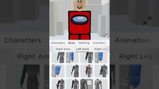 cara mengubah avatar roblox menjadi among us dengan 5 robux