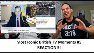 American Reacts MOST ICONIC BRITISH TV MOMENTS #5 Reaction