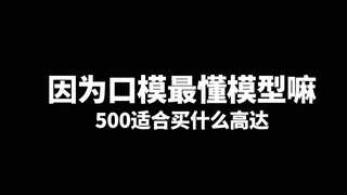 【因为口模最懂模型嘛】500适合买什么高达