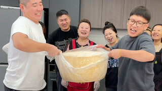 The big foodie family finally took on turkey noodles