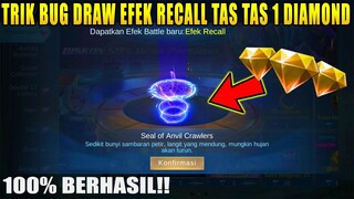 TRIK BUG DRAW/GATCHA EFEK RECAL TAS TAS 1 DIAMOND BISA DAPAT PERMANEN!! - EVENT 11.11 MEGA SALE