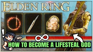 How to Become OP IMMORTAL Vampire & Do MASSIVE Damage - Best Dex Hand of Malenia Build - Elden Ring!