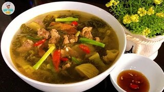 Ngon miệng với THỊT BÒ NẤU DƯA CẢI | CANH DƯA CẢI NẤU THỊT BÒ | Bếp Của Vợ