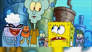 Squidward has become a big underwater star, and his house is surrounded by fans