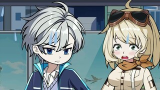 Good brothers who grew up together, meet again but become beautiful girls of school beauty level