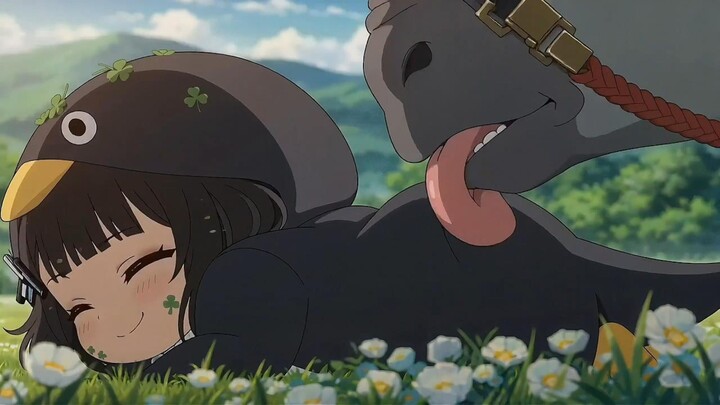 The little penguin is carefree!