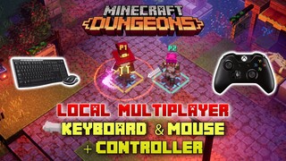 How To Play Local Multiplayer With A Keyboard & Mouse And A Controller, Minecraft Dungeons [For PC]