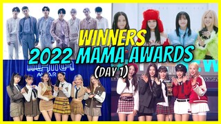 2022 MAMA Awards Winners from Day 1