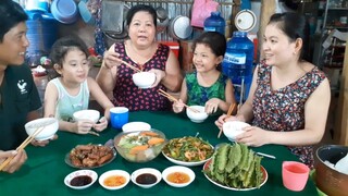 Sườn Heo Ram Mặn Xương Hầm Tép Xào Bông Bí Bữa Cơm Ấm Áp Bên Gia Đình| TKQ & Family T412