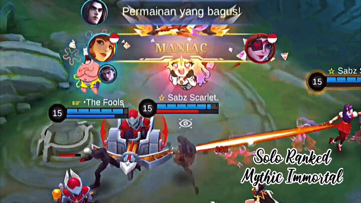 GUINEVERE MANIAC SOLO RANKED MYTHIC IMMORTAL