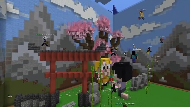 [Kompetisi Bangunan Minecraft] Janji di Bawah Pohon Sakura pada Tahun Itu, Hari Itu