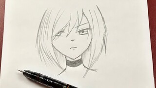 Easy anime drawing | how to draw anime girl step-by-step