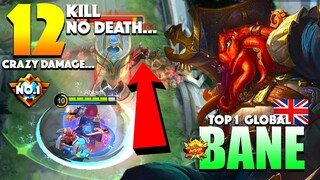 Bane Perfect Gameplay! Insane Crazy Damage! | Top 1 Global Bane Gameplay By Abram. ~ MLBB