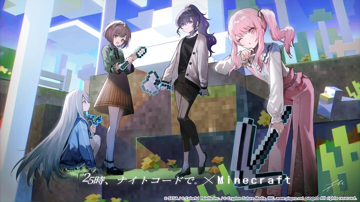 [PJS Subtitles Group] SEKAI's daily game 25, see you at Nightcord. × 『Minecraft』