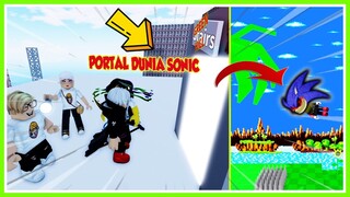 CUMA AKU YANG BERANI! MASUK KE PORTAL DUNIA SONIC EXE!!! ROBLOX MIKOCIL