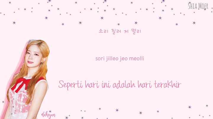 TWICE (트와이스) - DANCE THE NIGHT AWAY [Han/Rom/Ind] Color Coded Lyrics | Lirik Terjemahan Indonesia