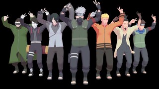 CRAB RAVE【NARUTO MMD】NARUTO*KAKASHI*SASUKE*SHIKAMARU*KONOHAMARU*SHINO*SAI