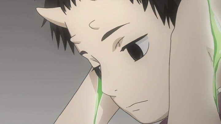 Mushishi: The boy just covered his ears with his hands, but he didn't expect to grow dragon horns th