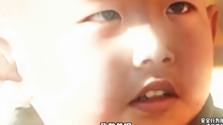 "I'm holding it in." At such a young age, he already knows how to control his emotions.