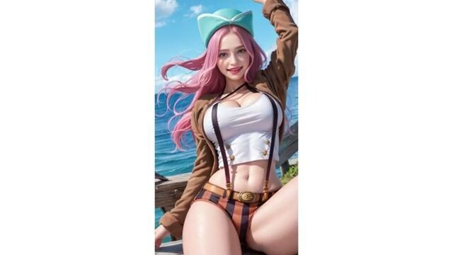 [AIコスプレ] ONEPIECE Jewelry Bonney ⧸ ai lookbook ⧸ ai cosplay ⧸ ai art  [ワンピース]