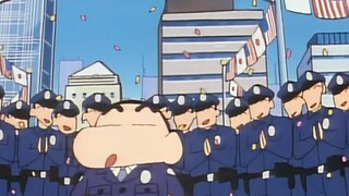 [Kepala Polisi Kasukabe Shin-chan terlihat cukup bergaya dalam seragam] Crayon Shin-chan berkualitas