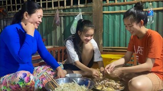 Gà Vườn Nấu Cháo Đậu Xanh - Thơm Ngon Ấm Lòng Ngày Mưa Bão| NĐMT#290