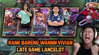 RANKED SAMA WANNN VIVIAN PAKE LANCELOT LATE GAME 30 MENIT ! FAST HAND + ON POINT - Mobile Legend