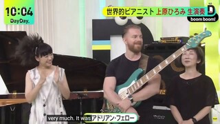 Hiromi Uehara with Hadrien Feraud. Japanese Tv progam "Dayday"
