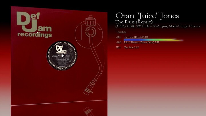 Oran "Juice" Jones (1986) The Rain (Remix) [12' Inch - 33⅓ RPM - Maxi-Single Promotional]