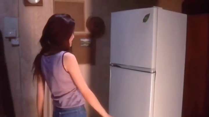 How could a man give a refrigerator to a woman?