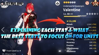 [Outerplane] - Explaining each STAT and WHICH stats your characters want to MAXIMIZE their usage!
