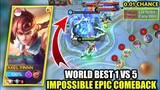 IMPOSSIBLE COMEBACK!! | LATE GAME YIN SUPER HARD SOLO CARRY | TOP GLOBAL YIN | MOBILE LEGENDS