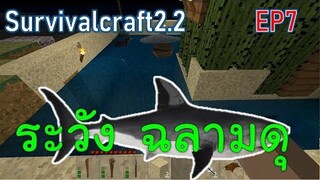 ระวังฉลามดุ Shark Attack | survivalcraft2.2 EP7 [พี่อู๊ด JUB TV]