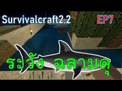 ระวังฉลามดุ Shark Attack | survivalcraft2.2 EP7 [พี่อู๊ด JUB TV]