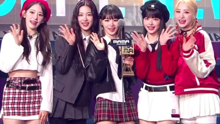 NMIXX, IVE, LE SSERAFIM, and KEP1ER win the MAMA Award for Most Popular New Artist!