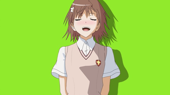 Misaka Mikoto was just playing on the trampoline!