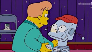 The Simpsons: A boy predicted the future and fell in love with a hot girl at first sight, but a musc