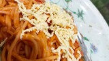 creamy spaghetti with ❤️❤️❤️
