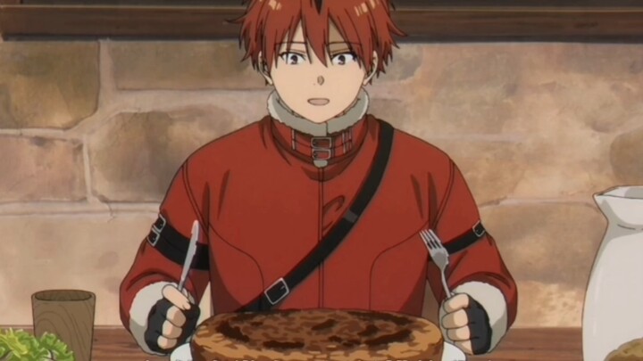 A soldier gets a piece of hamburger meat for his birthday~