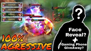 2x Savage & 2x Maniac | Fanny Super Agressive RankGame | Mamimigay Cellphone? | MLBB