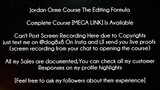 Jordan Orme Course The Editing Formula download