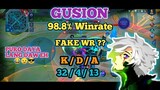 Gusion 98% Winrate | Fake Winrate ? Killing Machine Game Play